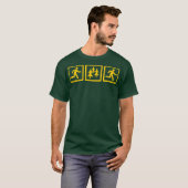 Mannen uitvoering uitvoeren t-shirt (Voorkant volledig)