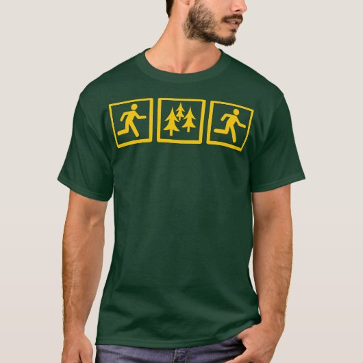 Mannen uitvoering uitvoeren t-shirt (Voorkant)