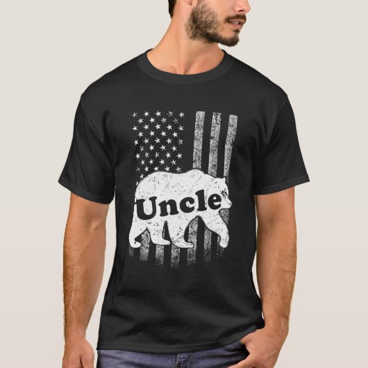 Mannen Uncle Beer Camouflage Verenigde Staten Amer T-shirt (Voorkant)