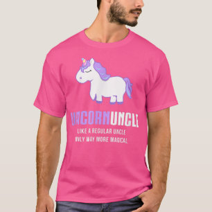 Mannen Unicorn oom, grappige Cute Magical Gift T-shirt