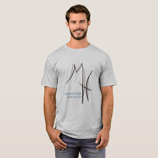 Mannen uniek logo-shirt t-shirt (Voorkant volledig)