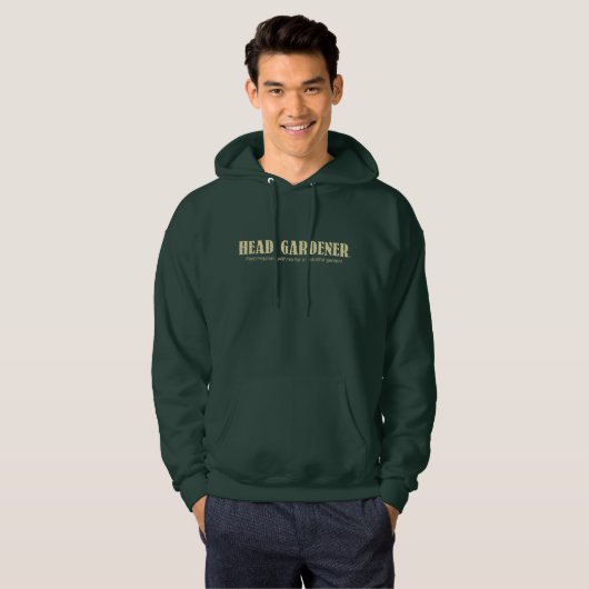 Mannen/Unisex "Head Gardener" bedrukt Gift Hoodie (Voorkant volledig)