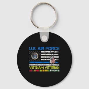 Mannen US Air Force Vietnam Veteran, USAF Veteran Sleutelhanger