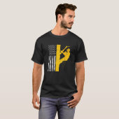 Mannen US Flag Tree Climber T-shirt (Voorkant volledig)
