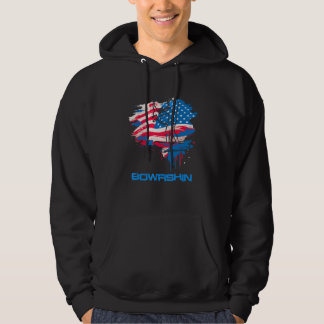 Mannen USA Bowfishin Boogvisser Jagen Boogvissen V Hoodie