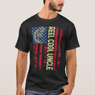 Mannen USA Patriottische Reel Cool Uncle voor Best T-shirt