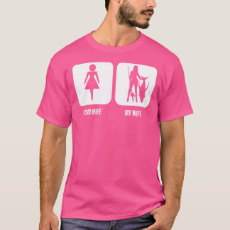 Mannen Uw Vrouw Mijn Vrouw Vist Visser Voor Husb T-shirt