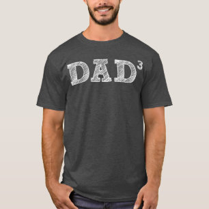 Mannen vader3, drie Kinderen, vaderdag, vader van T-shirt