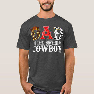 Mannen vader 1e eerste verjaardag Cowboy Westerne  T-shirt