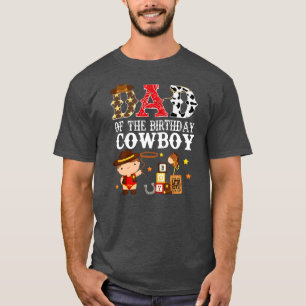 Mannen vader 1e verjaardag Cowboy Westerne Rodeo T-shirt