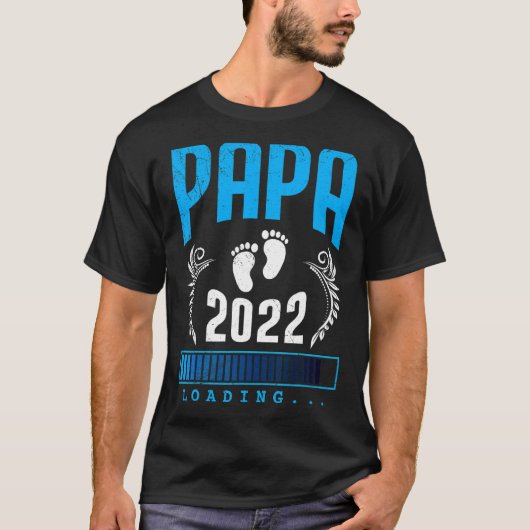 Mannen vader 2022 laden vader om te zijn t-shirt (Voorkant)