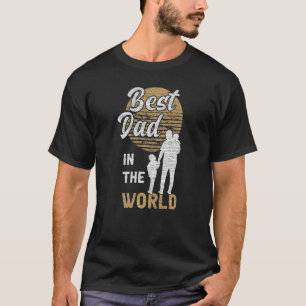 Mannen vader 2 kinder Beste vader ter wereld Papa T-shirt