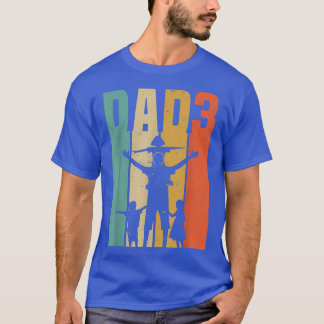 Mannen vader 3Pap 3 vaderdag T-shirt