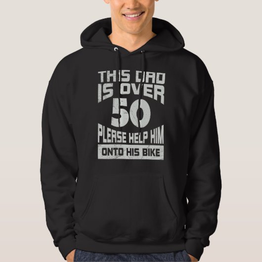 Mannen vader 50 jaar vader hoodie (Voorkant)