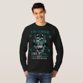 Mannen vader als een vader... net zo machtig als v t-shirt (Voorkant volledig)