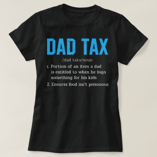 Mannen vader Belastinggeld Lapper Pap Belastingdef T-shirt (Design voorkant)