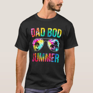 Mannen Vader Bod Zomer Zonnebril Tie Dye Funny Vac T-shirt