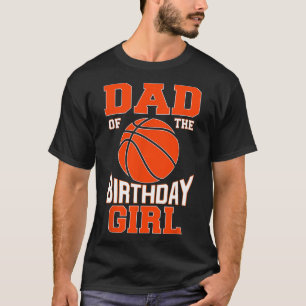 Mannen vader Bysketbyll Verjaardag Meisje Familie T-shirt