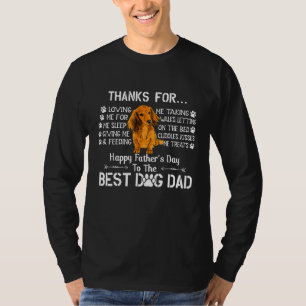 Mannen vader Dag Pap Mannen Cocker Spaniel Pap Dog T-shirt