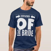 Mannen vader dag stepfather van de bride pap gift t-shirt (Voorkant)