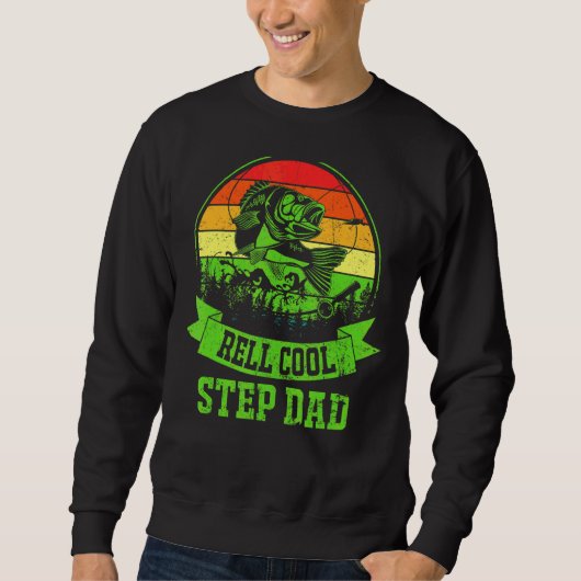 Mannen Vader Dag  Vist Reel Cool Step Da Trui (Voorkant)