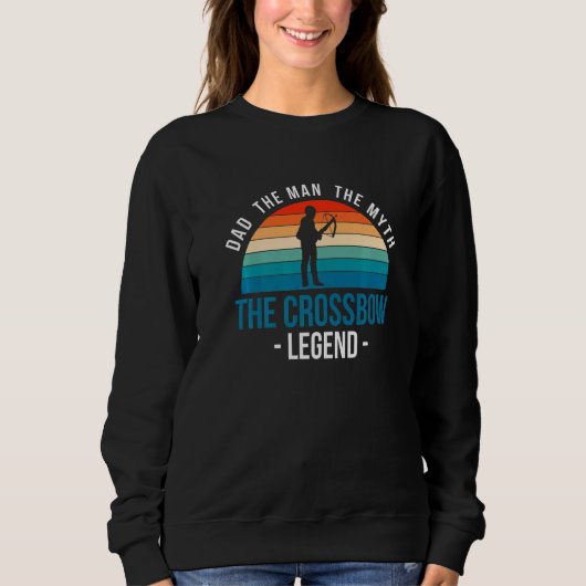 Mannen vader De Krossbow Legend Crossbowman Bolt B Trui (Voorkant)