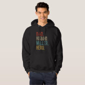 Mannen Vader Echtgenoot Miller Held Hoodie (Voorkant volledig)
