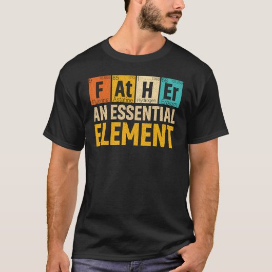 Mannen vader en essentiële elementaire periode Fat T-shirt (Voorkant)