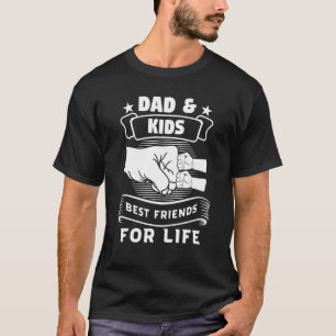 Mannen vader en Kinder beste vrienden voor het lev T-shirt