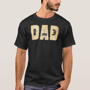 Mannen vader en videogames vaderu2019s dag  t-shirt