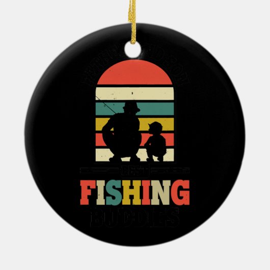 Mannen vader en zoon Beste Geviste boeddies Hobby Keramisch Ornament (Achterkant)