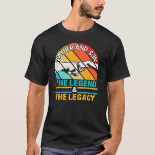 Mannen vader en zoon de legende en de legerdij t-shirt