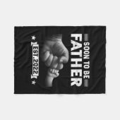 Mannen vader, ex 2022, eerste vader fleece deken (Voorkant (Horizontaal))