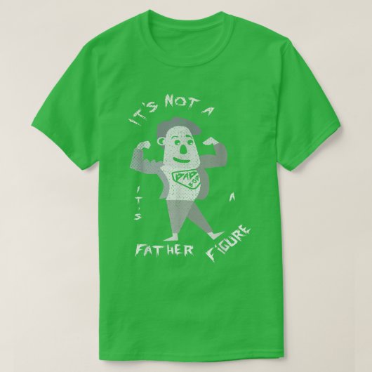 Mannen vader figuur, pa Bod Humor Vaderdag T-shirt (Design voorkant)