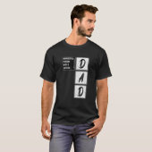 Mannen vader | Geweldige persoon Crossword Puzzle T-shirt (Voorkant volledig)