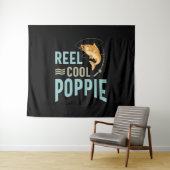 Mannen vader Gift Reel Cool Poppie Wandkleed (In Situ (horizontaal))
