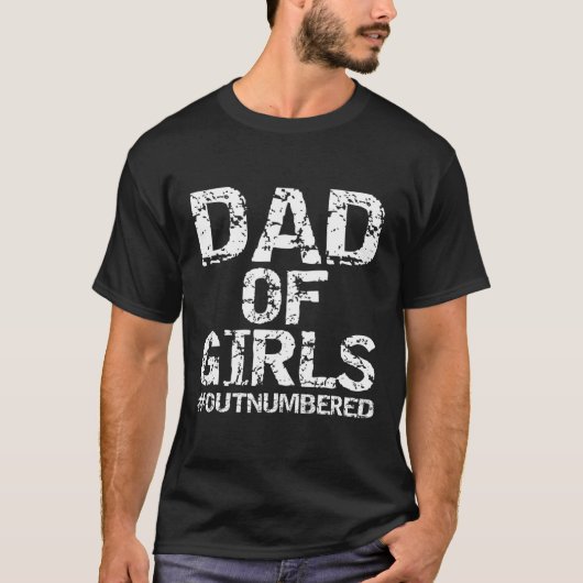 Mannen vader Gift uit Daughters Funny Pap van Daug T-shirt (Voorkant)