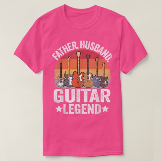 Mannen vader Guitar Legend Guitar Dad Guita T-shirt (Design voorkant)