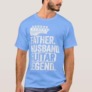 Mannen vader Guitar Legend Guitar Dad Guita T-shirt