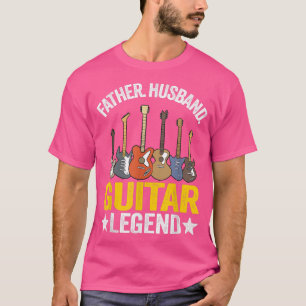 Mannen vader Guitar Legend Guitar Dad Guita T-shirt