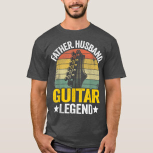 Mannen vader Guitar Legend Guitar Dad Guita T-shirt