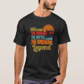 Mannen vader het Man de mythe de brouwerij T-shirt (Voorkant)