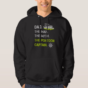 Mannen vader het Man de mythe de pontoon kapitein  Hoodie
