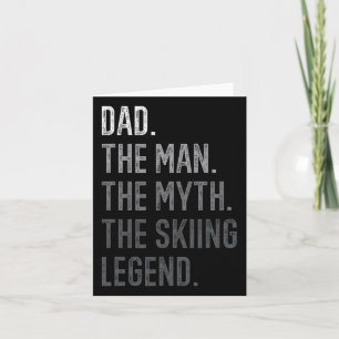Mannen vader het Man de mythe de skilegende papa Kaart