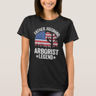 Mannen vader Husband Arborist Legend US American F T-shirt