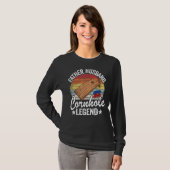 Mannen vader Husband Cornhole Legend Dad Corn Hole T-shirt (Voorkant volledig)