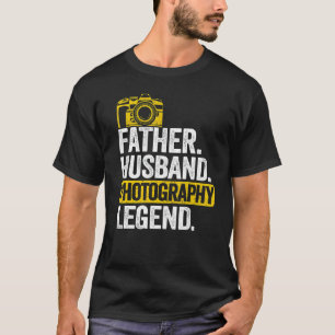 Mannen vader Husband fotografie Legend papa Foto T-shirt