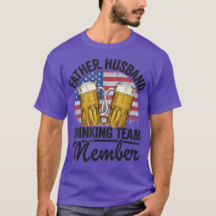 Mannen vader Husband Verenigde Staten Drink teamli T-shirt