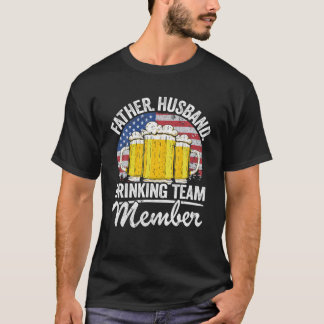 Mannen vader Husband Verenigde Staten Drink teamli T-shirt