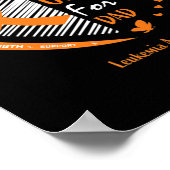 Mannen Vader Ik Draag Sinaasappel voor mijn vader  Poster (Hoek)